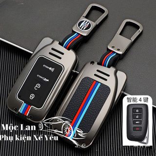 Ốp khóa kim loại cao cấp dáng thể thao xe ô tô Lexus CT200h GX400 GX460 bảo vệ chìa khóa chịu va đập tốt - otofunmoclan