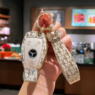 Ốp chìa Khóa Mercedes GLC C200 E200 C250 350 450 300 Mercedes-Benz, C300,C200, C250- Ốp DIOR Hàng Cao Cấp
