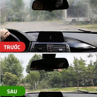 Nước rửa kính GLass OIL Film và Tẩy Ố Mốc Kính Lái Xe ô tô Làm Sạch Cặn Canxi màu đỏ - 150ml-Mộc Lan_Phu Kiện Xế Yêu