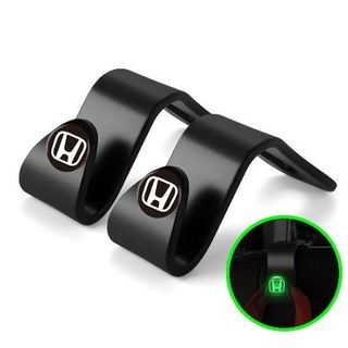 Móc treo đồ ghế sau in hình logo các hãng nhỏ gọn tiện lợi chất nhựa dẻo ABS chịu lực tốt - Mộc Lan Phụ Kiện Xế Yêu