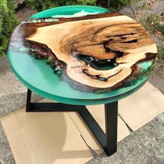 Bàn trà cao cấp hình tròn - Bàn tròn Epoxy