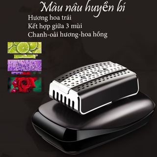 Nước Hoa Ô Tô, Nước Hoa Đính Đá Đẹp Sang Trọng, Mùi Thơm Dễ Chịu 75ml ( nắp chữ nhật)-Mộc Lan_Phụ Kiện Xế Yêu