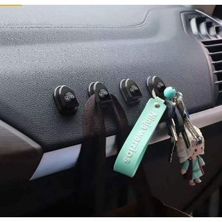 Móc treo đồ ghế sau in hình logo các hãng nhỏ gọn tiện lợi chất nhựa dẻo ABS chịu lực tốt - Mộc Lan Phụ Kiện Xế Yêu
