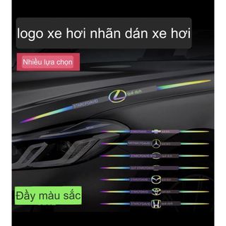 (Hàng hot 2023) Tem Decal Dán Trang Trí Xe Ô Tô Laser Phản Quang Biểu Tượng "STARCFDAVID - Logo Hãng Xe - HEXAGRAM"