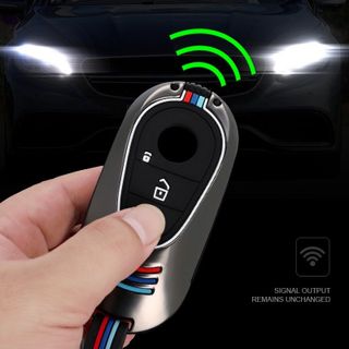 Ốp khóa kim loại xe ô tô SMART MERCEDES 2022 hợp kim kẽm cao cấp có phản quang kiểu dáng thể thao