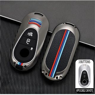 Ốp khóa kim loại xe ô tô SMART MERCEDES 2022 hợp kim kẽm cao cấp có phản quang kiểu dáng thể thao