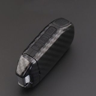 Ốp Chìa Khóa carbon Xe Kia Cerato 2019 2020 2021 - chìa cạnh 4 Nút-Mộc Lan Phụ Kiện ô Tô