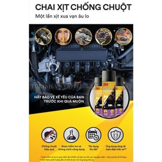 Chai Xịt Phủ Chống Chuột Xe Ô Tô 3M Đuổi chuột khỏi khoang động cơ-Mộc Lan Phụ Kiện Xế Yêu
