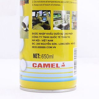 Chai xịt tẩy vệ sinh nội thất ô tô Camel chính hãng làm sạch bề mặt da cực tốt hương chanh 650ml Phụ kiện ô tô Mộc Lan