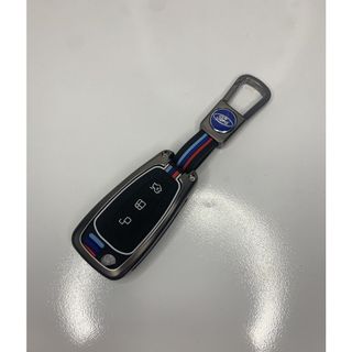 Ốp Bảo Vệ Chìa Khóa Xe Ford Ranger, Ecosport, Focus, Fiesta Bằng Hợp Kim (Bản Chìa Gập)2.2