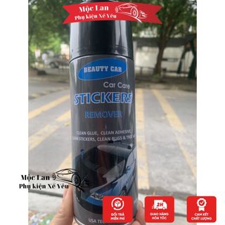 Chai Xịt Tẩy Keo Băng Dính Đa Năng Beauty Car - STICKERS , tẩy keo dính ,tẩy nhựa đường, đánh sạch vết bẩn ô tô xe máy