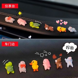 Set 6 con thú cưng trang trí Bảng Ghi Số Điện thoại,Trang Trí Bảng Điều Khiển Trung Tâm ô tô, Màn DVD, Gương