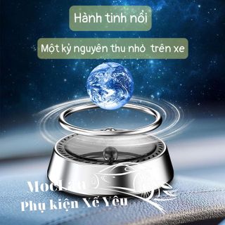 Máy khuyếch tán tinh dầu năng lượng mặt trời - mô hình hệ hành tinh sao hoả trái đất - Trang trí taplo ô tô