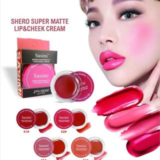 Son Lì 2in1 Sasimi Shero Super Matte Lip & Cheek Cream 5g (Chuẩn Trung) giá sỉ