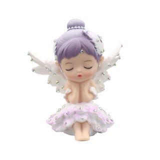 Trang trí taplo - Sét 2 Búp bê múa Bale mix thảm hạt ngọc + chậu cây tài lộc hồng chứa sáp thơm