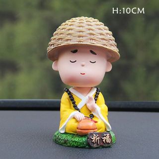Tu sĩ áo Vàng Bên Hươu Tuần Lộc-Mang Lại An Toàn Và May Mắn Cho Chủ Xe-Mộc Lan_Phụ Kiện Xế Yêu