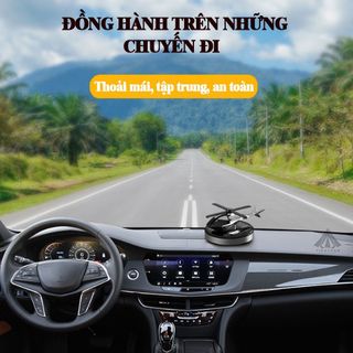 Máy bay nước hoa Năng Lượng mặt trời,trang trí taplo xe, decor bàn học, bàn làm việc(Tặng kèm tinh dầu thơm)
