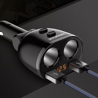 (xả kho giá gốc có bán sỉ ) Tẩu Sạc Ô Tô 3 Cổng Usb 2 Cổng Tẩu 12v 3.1A Sử Dụng Đa Năng Cho Ô Tô Xe Hơi HY16
