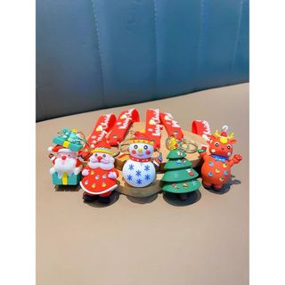 Móc Khóa Noel 3D Phụ Kiện treo chìa khóa ô tô xe máy ba lô túi xách
