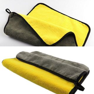 Khăn lau ô tô chuyên dụng 2 lớp cao cấp 30x30cm màu vàng xám đa năng tiện dụng phụ kiện ô tô Mộc Lan