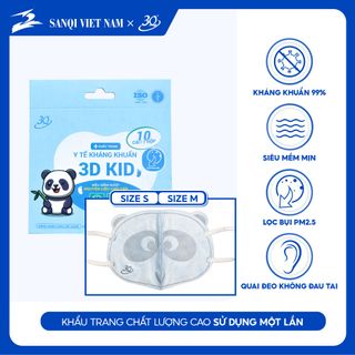 COMBO 20 HỘP KHẨU TRANG GẤU TRÚC 3Q DÀNH CHO BÉ SIÊU DỄ THƯƠNG