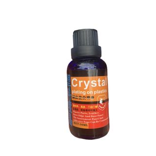 Dung dịch Crystal phục hồi nhựa nhám làm mới nhựa Đen,Làm mới ghế da 30ml tặng kèm mút xốp-Mộc Lan Phụ Kiện Xế Yêu