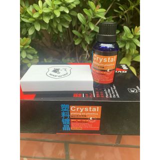 Dung dịch Crystal phục hồi nhựa nhám làm mới nhựa Đen,Làm mới ghế da 30ml tặng kèm mút xốp-Mộc Lan Phụ Kiện Xế Yêu