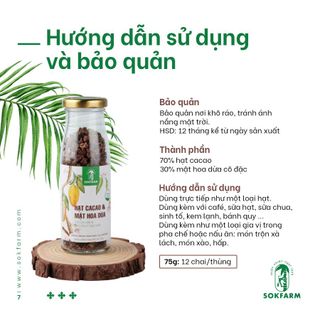 Sokfarm Hạt Cacao & Mật Hoa Dừa Đặc Sản Trà Vinh