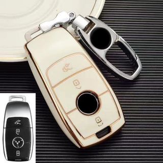 Ốp khóa MERCEDES Mercedes C200 E200 C250 350 450 thông minh -mẹc ngắn GLC ốp mạ TPU mới nhất năm 2022 cao cấp sang trọng