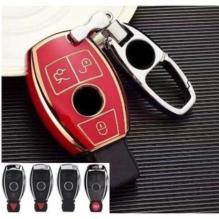 Ốp khóa MERCEDES Mercedes C200 E200 C250 350 450 thông minh -mẹc ngắn GLC ốp mạ TPU mới nhất năm 2022 cao cấp sang trọng