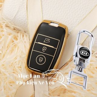 Ốp khóa KIA K3 Cerato Rondo Seltos Morrning K5 Sorento 3 nút thông minh - ốp mạ TPU mới nhất năm 2022 cao cấp sang trọng