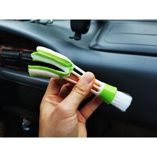 Chổi Vệ Sinh Điều Hoà, Cửa Gió, Nội Thất Xe Hơi,vệ sinh bàn phím máy tính/ Ô Tô - Chổi 2 Đầu Sử Dụng Dễ Dàng