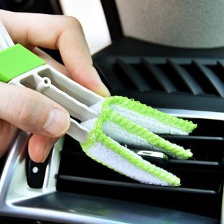 Chổi Vệ Sinh Điều Hoà, Cửa Gió, Nội Thất Xe Hơi,vệ sinh bàn phím máy tính/ Ô Tô - Chổi 2 Đầu Sử Dụng Dễ Dàng