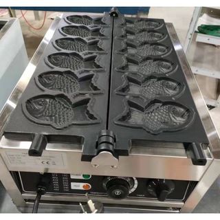 Máy làm bánh cá taiyaki công nghiệp 6 con cỡ lớn