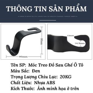 Móc Treo Đồ Sau Ghế Ô Tô - móc chữ S thông minh chịu tải trọng tốt