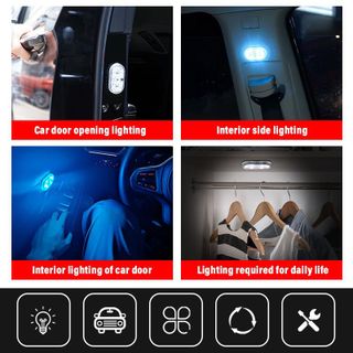 Đèn led cảm ứng không dây gắn trần xe ô tô sạc cổng USB tiện dụng - đèn led gầm mini ô tô