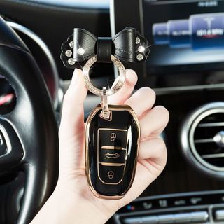Ốp khóa Peugeot 3008 - Peugeot 5008 - ốp mạ TPU mới nhất năm 2022 cao cấp sang trọng