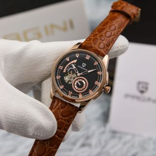 Đồng hồ cơ pagini 3377 dây da