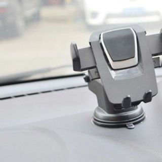 [hàng đẹp] Kẹp giá đỡ điện thoại trên xe ô tô - có chân hít kính xoay 360 độ