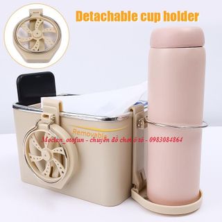 (2in1) Khay để đồ trên tỳ tay ô tô tiện lợi - khay đựng cốc đa năng
