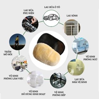 Găng tay rửa xe lông cừu lông siêu mịn rửa xe siêu sạch - Mộc Lan Phụ Kiện Xế Yêu