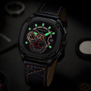 Đồng hồ pagini máy pin mặt vuông