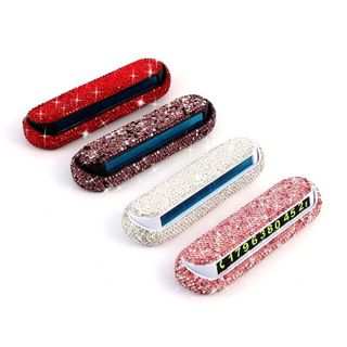 Bảng Gắn Số Điện Thoại Trên Taplo Ô Tô Đính Đá Cao Cấp nhiều màu - Mộc Lan - Phụ kiện xế yêu