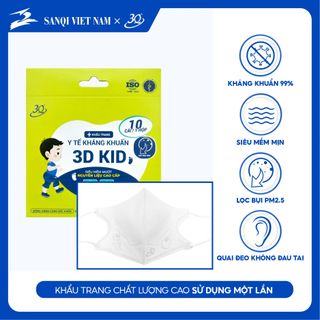 COMBO 10 HỘP KHẨU TRANG HÌNH TÁO DÀNH CHO BÉ CHÍNH HÃNG 3Q