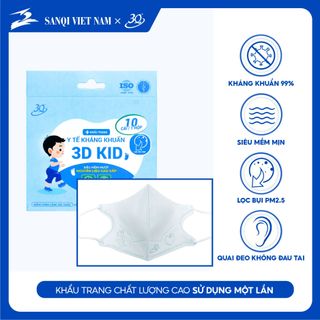 COMBO 10 HỘP KHẨU TRANG HÌNH TÁO DÀNH CHO BÉ CHÍNH HÃNG 3Q