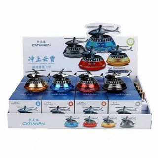 NƯỚC HOA Ô TÔ Năng Lượng Mặt Trời MH Máy Bay Trực Thăng, Khuếch Tán Hương Thơm, Khử Mùi Ô Tô Tặng Kèm Tinh Dầu Thơm