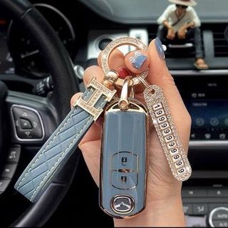 Ốp khóa Mazda 2 nút,3 nút CX5 CX8 CX9 Mazda 6 2015-2020 - ốp mạ TPU mới nhất năm 2022 cao cấp sang trọng