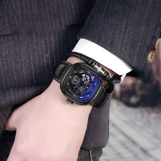 Đồng hồ cơ pagini 1886 máy cơ dây da