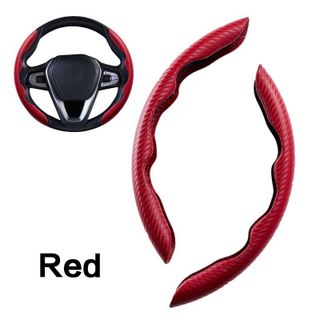 Miếng Ốp Vô Lăng Ô Tô / Bọc Vô Lăng 2 Mảnh Vân Carbon Chống Trượt Cao Cấp Phù Hợp Cho Tất Cả Các Loại Xe