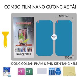 Bộ 4 miếng dán chống nước gương kính ô tô, miếng dán chống bám nước gương chiếu hậu nano tiện dụng loại 1